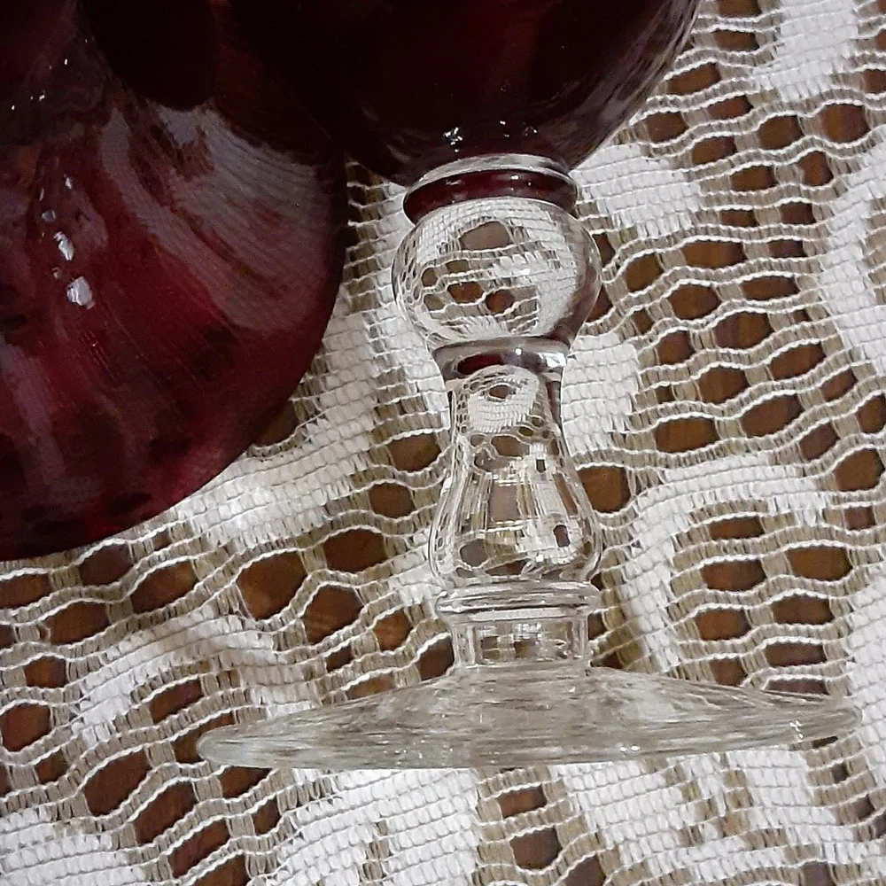 Home Essentials Ruby Red Water Goblets
